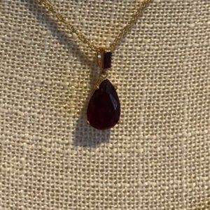 Red earrings and matching necklace, NWT